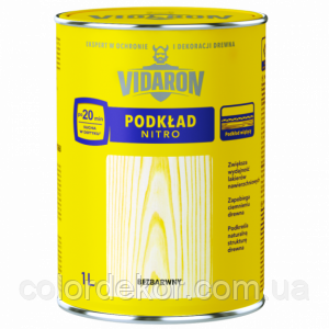 Нітро ґрунтовка для дерева Vidaron (безбарвна) 1 л