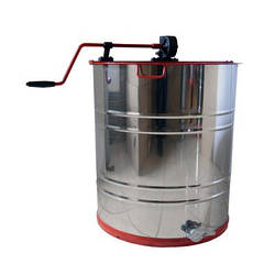 Медогонка 3-рамкова поворотна. Бак - нержавіючий (AISI 304); ротор, касети зварені - порошкове фарбування; кран - пластик. Ø 625