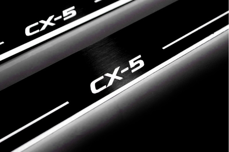 Накладки на пороги з підсвіткою для Mazda CX-5 I (2012-2017), фото 1