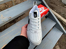 Чоловічі кросівки Nike Air Force 1 (41-46) White білі, фото 3