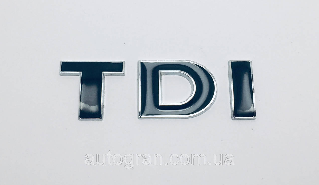 Емблема напис багажника VW Volkswagen TDI чорний