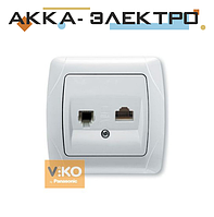 Розетка TF + RJ45 белая ViKO Carmen 90561035