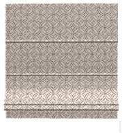 Римская штора хлопок Круги с орнаментом бежевые