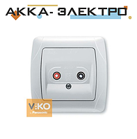 Аудиорозетка белая ViKO Carmen 90561037