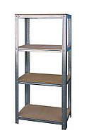 Стелаж металевий 3 полиці ДСП 1500*1200*400 мм для балкона, гаража, підвалу, складу, магазину, будинку
