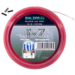 Поводочний сталевий матеріал 1х7 Balzer +10обж.труб. 10м. 12кг. (коричневий)