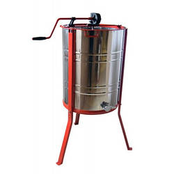 Медогонка 3-рамкова поворотна. Бак – нержавіючий (AISI 304); ротор, касети зварені – нержавіючі; кран – нержавіючий. Ø 625 мм