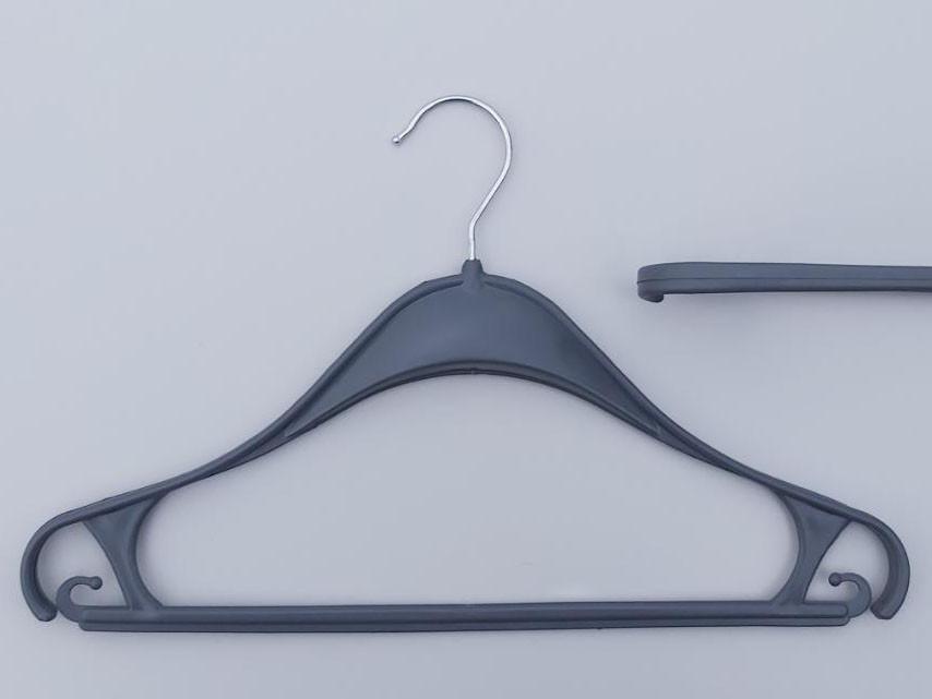 Плічка вішалки тремпеля Турків сірого кольору довжина 40 см