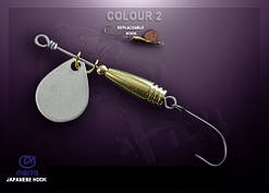 Crazy Fish Обертова блешня BEAGLE-2.1g #2-MS