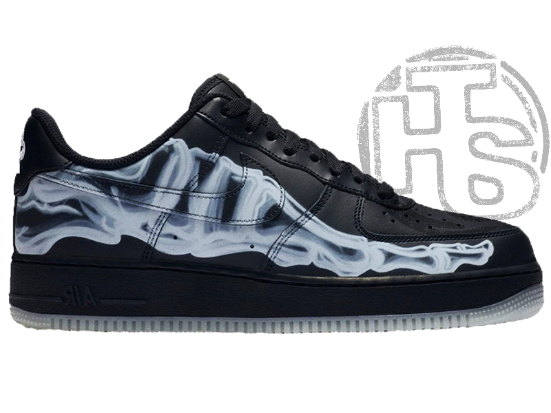 Мужские кроссовки Nike Air Force 1 Low Black Skeleton BQ7541-001 - фото 1 - id-p1131898762