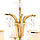 Люстра класична з білим абажуром SLAVIA OU013/8/gold, фото 3