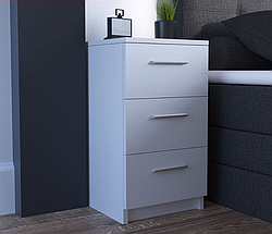 Комод для речей із шухлядами з Ламінованого ДСП Компактні комоди в спальню з 3 висувними ящиками