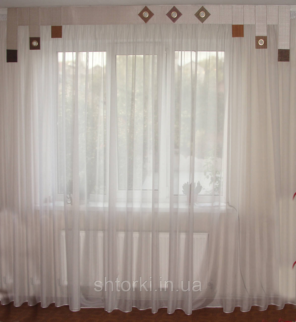 Жорсткий ламбрекен Хай-тек беж 2,5м