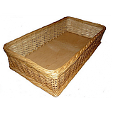 Плетені лотки кошика з лози для магазину, пекарень, фото 2