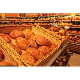 Плетені лотки кошика з лози для магазину, пекарень, фото 3