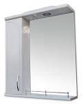 Зеркало для ванной комнаты с подсветкой и пеналом Рондо-60