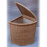 Кутовий кошик плетений з лози а у ванну кімнату., фото 4