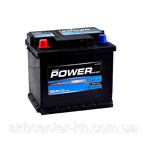 Автомобільний акумулятор POWER MF BLACK 6СТ- 50 Аз 420 L, фото 1