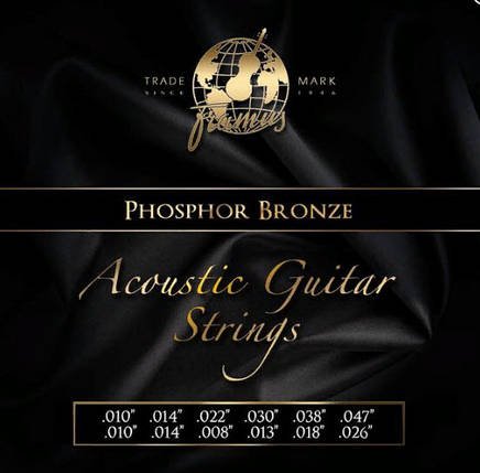 FRAMUS 47240 PHOSPHOR BRONZE LIGHT 12STRING (10-47) Комплект 12 струн Струни для акустичної гітари, фото 1