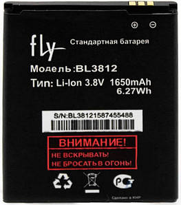 Акумулятор (АКБ) Fly BL3812 для Fly IQ4416 ERA Life 5 (Li-ion 3.8 V 1650mAh) Оригінал Китай