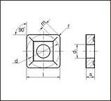 Твердосплавна Пластина змінна 03114-250716 Т5К10;Т15К6;ВК8;ТТ10К8Б;ТТ7К12, фото 3