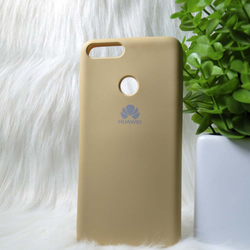 Силіконовий чохол Original Silicone case Huawei P Smart Gold (золотий)