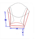 Упаковка для картоплі фрі Міні Темна (50шт/уп), фото 2