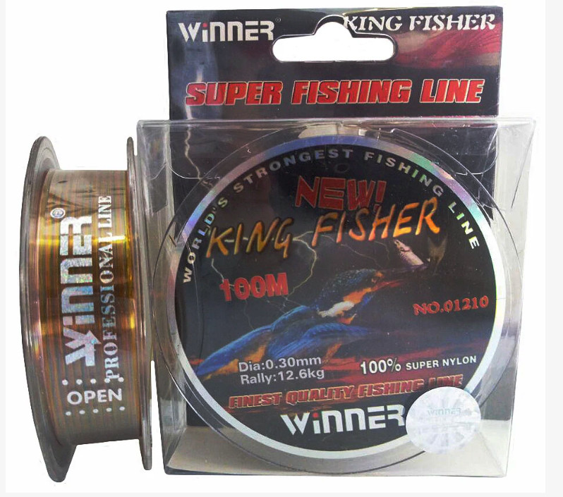 Волосінь Winner King Fisher 0.30 мм, 100 м. multicolor.
