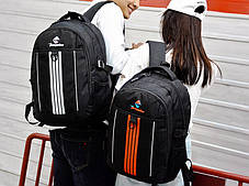 Великий місткий рюкзак зі смужками Унісекс, фото 2