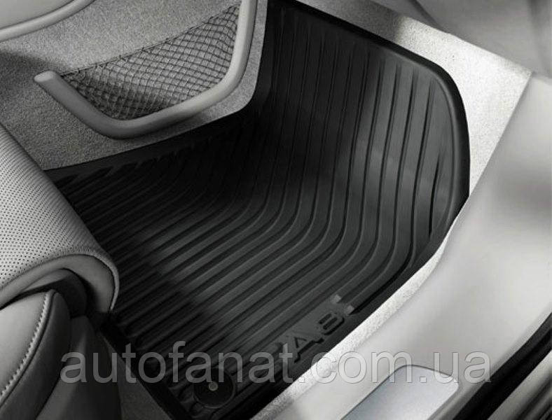 Килимки Audi A8 (D4) 2010-2017, передні в салон гумові оригінал (4H1061501041)