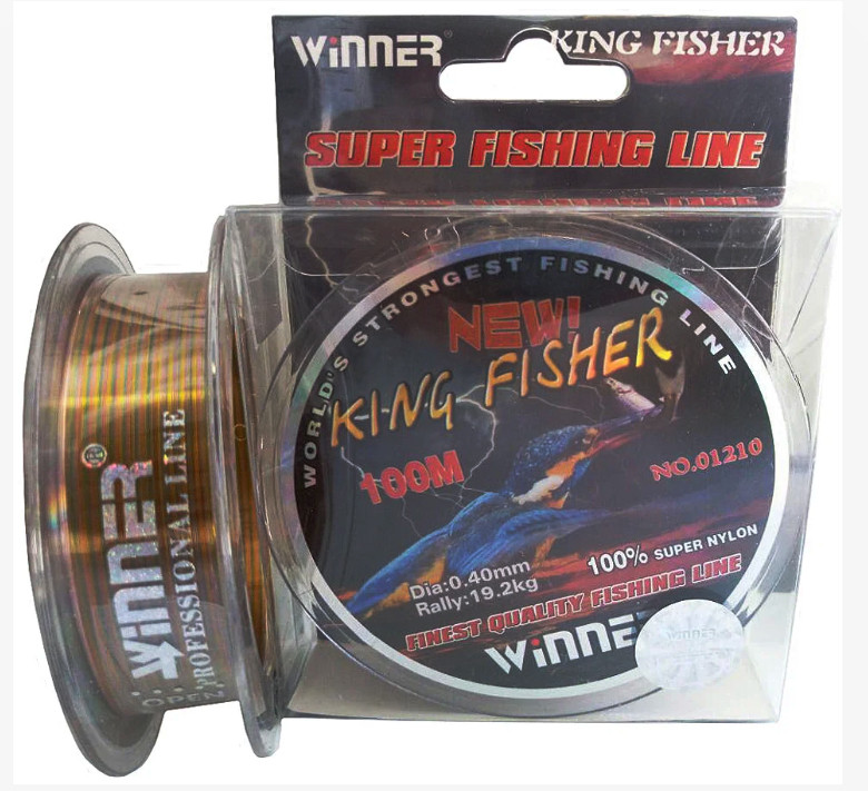 Волосінь Winner King Fisher 0.40 мм 100 м. multicolor.