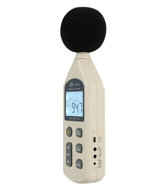 Цифровий вимірювач рівня шуму (шумомір), фільтр А/С, USB BENETECH GM1356