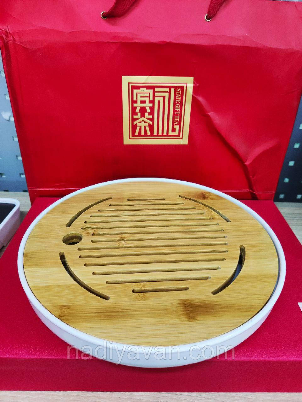 Піднос для чайної церемонії круглий - чабань
