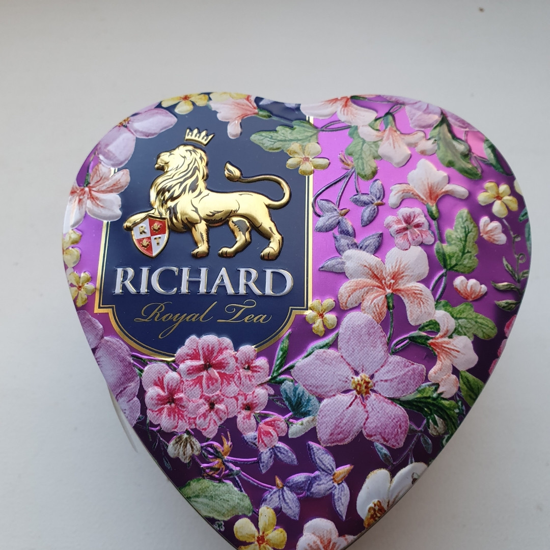 Чай в подарок | Чай Ричард Королевское сердце 30 г в жестяной банке ...