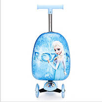 Супер самокат з валізою, принт Frozen Єльза, фото 2