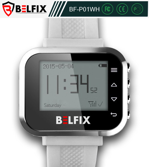 Пейджер-годинник для офіціантів і персоналу BELFIX-P01WH