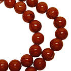 Намистини 10 мм близько 39 см Яшма Червона, Отвір 1 мм, на Нитях, №208, для Біжутерії, Рукоділля, фото 5