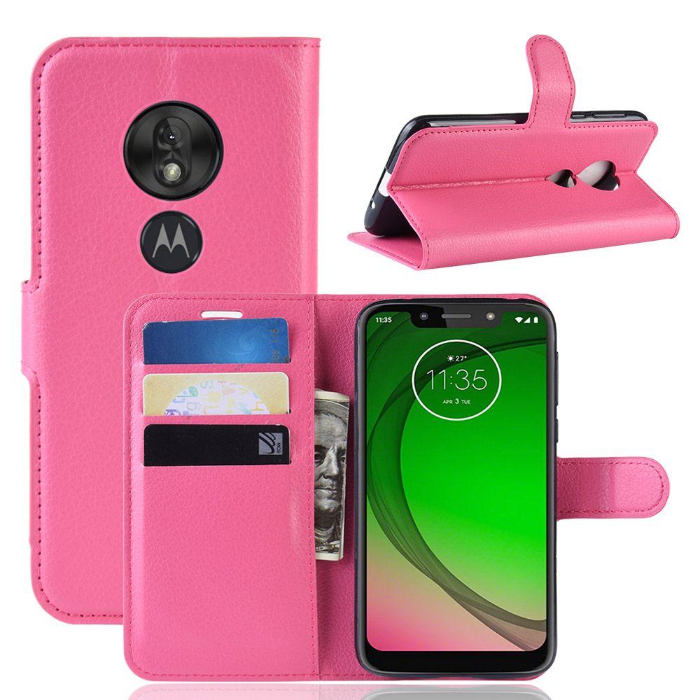 Чохол-книжка Litchie Wallet для Motorola Moto G7 Power Rose