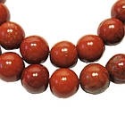 Намистини 6 мм близько 39 см Яшма Червона, Отвір 1 мм, №201, на Біжутерію, Рукоділля, фото 7