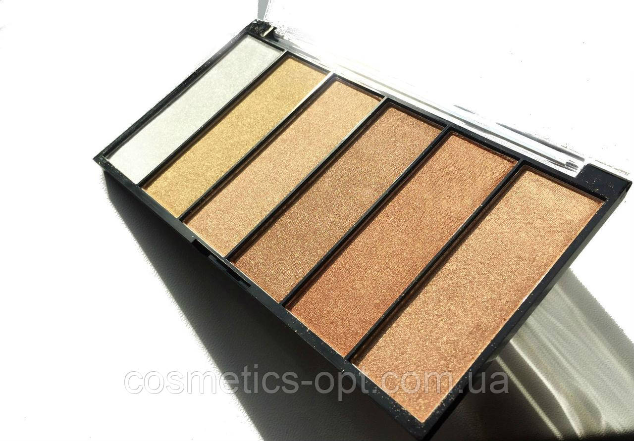 Бронзери і хайлатер для обличчя і тіла 3D Highlighter Palette №1