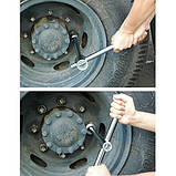 Ключ балонний 38х21 (4-гр.) мм з комірчиком TOPTUL CTIB3821 (Тайвань), фото 2