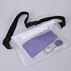 Водонепроникна сумка на пояс Waterproof Bag прозора, фото 3