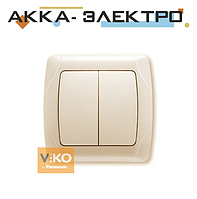 Выключатель 2-кл. крем ViKO Carmen 90562002