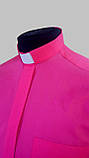 Сорочка для священників малинового кольору з довгим рукавом, фото 3