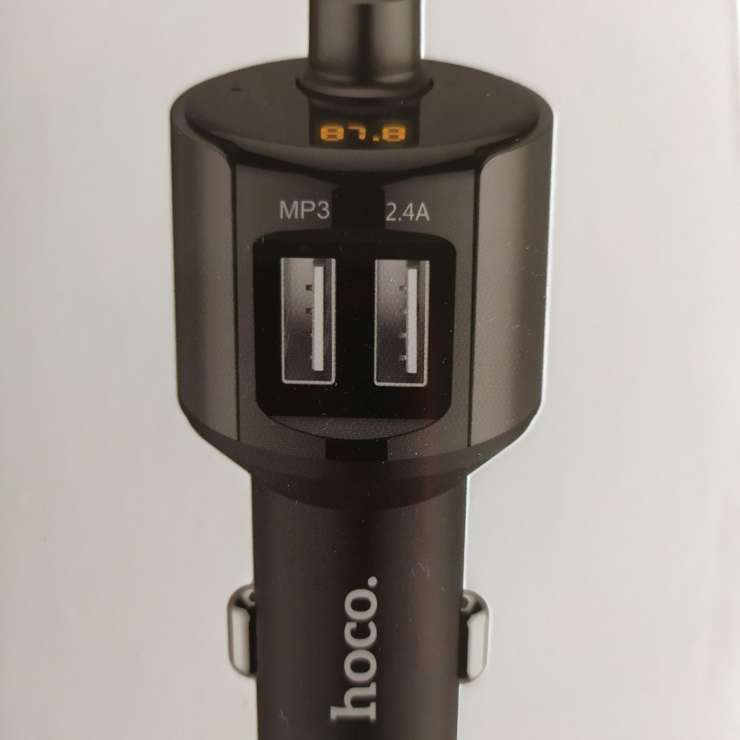 АЗУ Hoco E19 Bluetooth FM-трансмітер