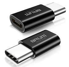 Перехідник BRUM Р003 з micro USB Type-C чорний