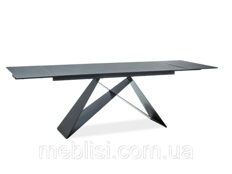 Стіл розкладний WESTIN I чорний/чорний мат 160(240)х90 (Signal)