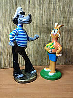 Садова фігура Вовк із Зайцем "Ну погоди". садово-паркові казкові персонажі.