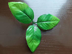 Листя під троянду упаковка 25 штук лист 8 см