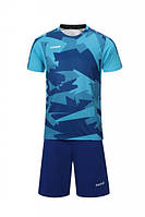 Игровая форма для футбола 022 Сине-голубой, XL